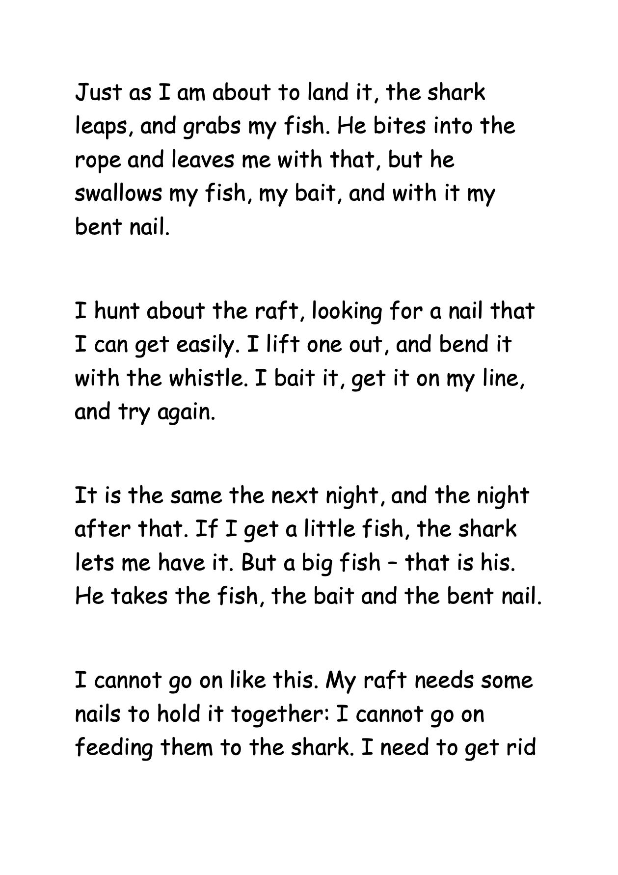 Adrift With A Shark