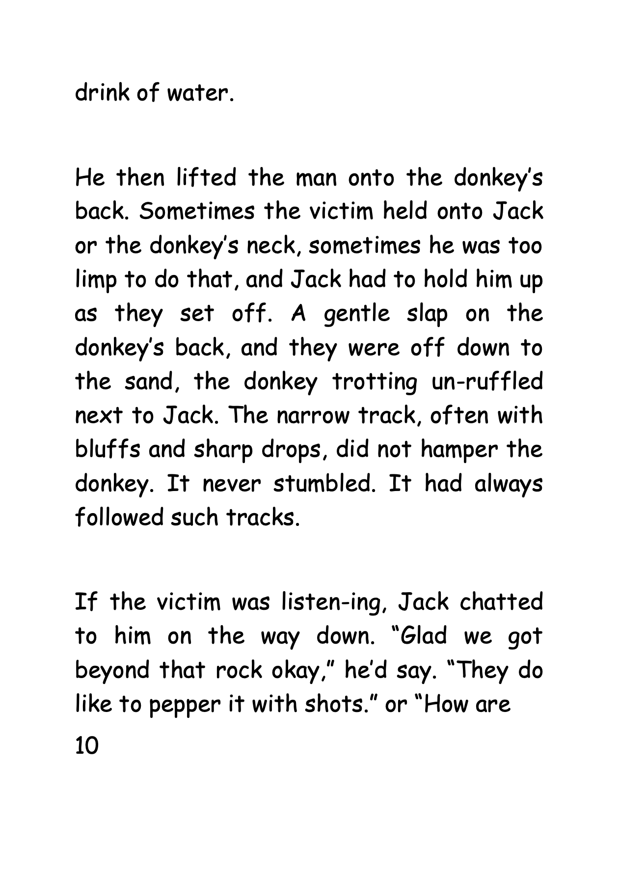 One Man And A Donkey